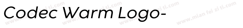 Codec Warm Logo字体转换